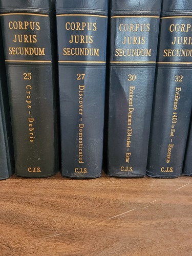 Corpus Juris Secundum Encyclopedias Of Law Books Lot 14 left Appeal - Negotiate - Picture 11 of 16