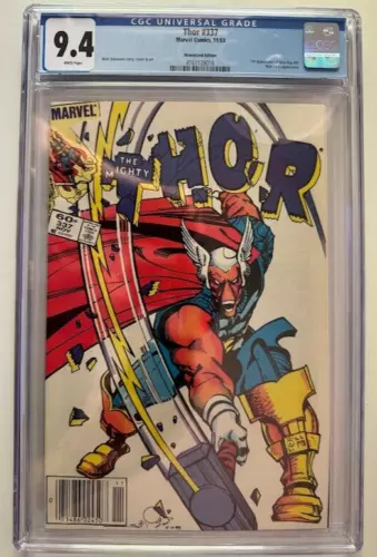THOR #337 KEY 1st Appearance BETA RAY BILL Newsstand (1983) Marvel CGC 9.4