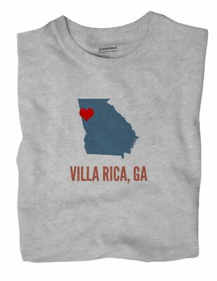 Villa Rica Georgia GA T-Shirt HEART
