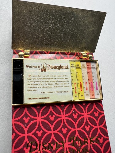 Disney Disneyland Park - Retro Ticket Book Admit One Hinged Pin NEW NOC #77743 - Picture 2 of 4