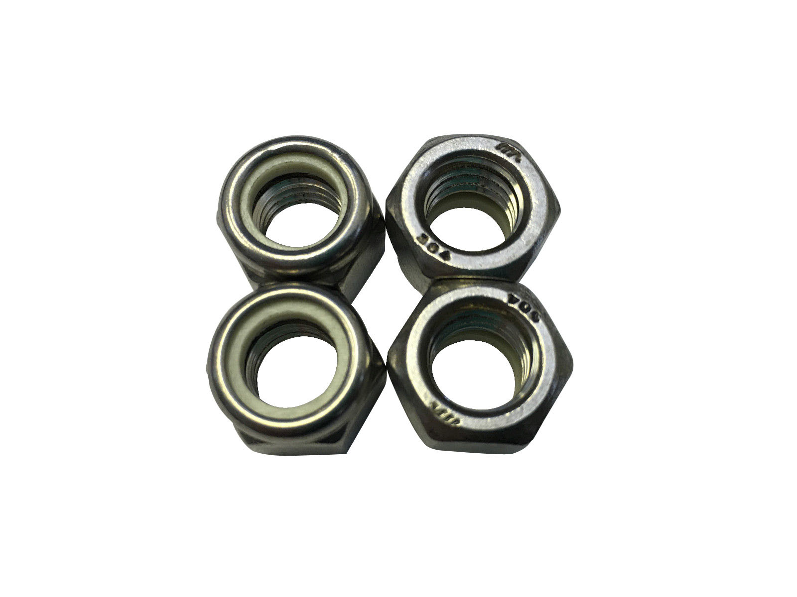 Standard Lock Nuts for Motorcycles Scooters General Hardware (4 pieces