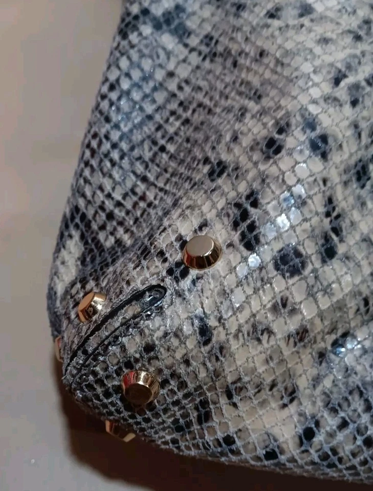 Michael Kors Python Snakeskin Large Handbag Purse Tote." Read Description " - Image 4 of 4