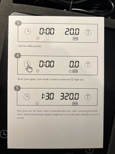 coffee scales with timer, USB C, 1600mAh Battery - Same As Timemore - Picture 5 of 8