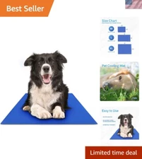 Chillz Gel Cooling Mat for Pets - Large 36"x20" - Safe Pressure-Activated Relief