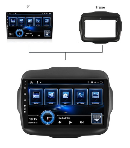DAB+ Carplay Android 14 HDMI For Jeep Renegade 2015-2020 Car Radio GPS Navi 128G - Bild 22 von 24