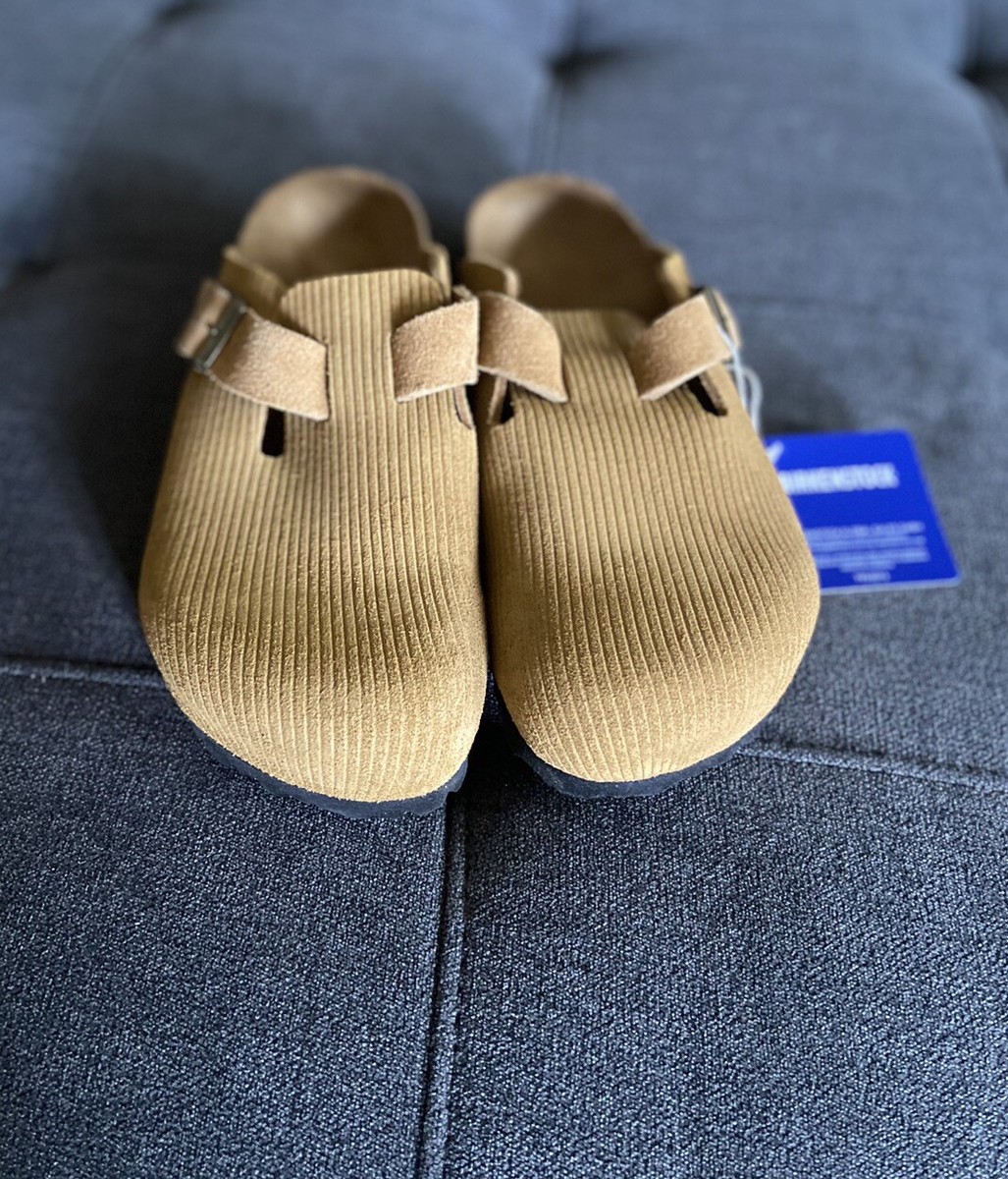 Birkenstock Boston Suede Embossed Cork Brown EU 39 US Women  display picture 2