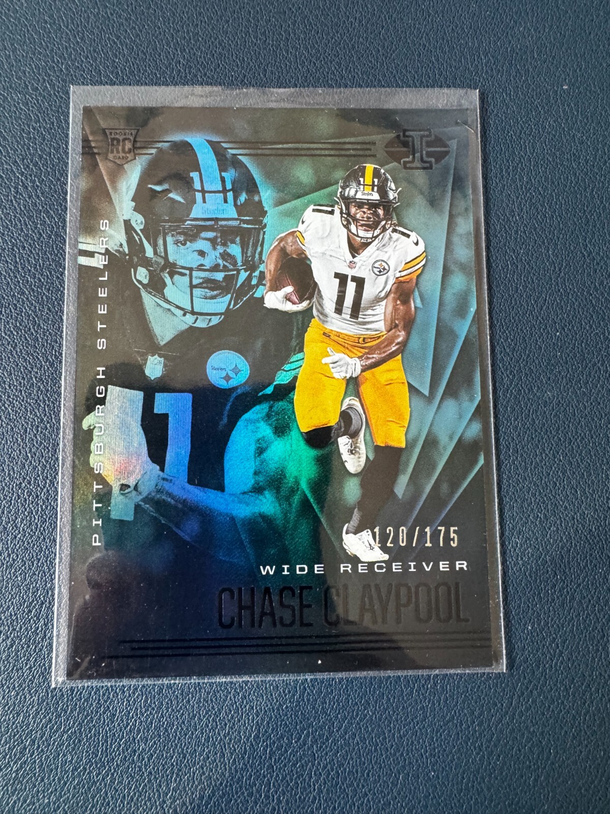 2020 Panini Illusions Chase Claypool RC #31 Trophy Collection Teal /175