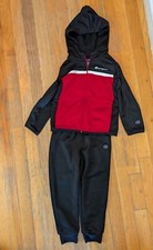 Champion Track Suit Size 4T Black And Red