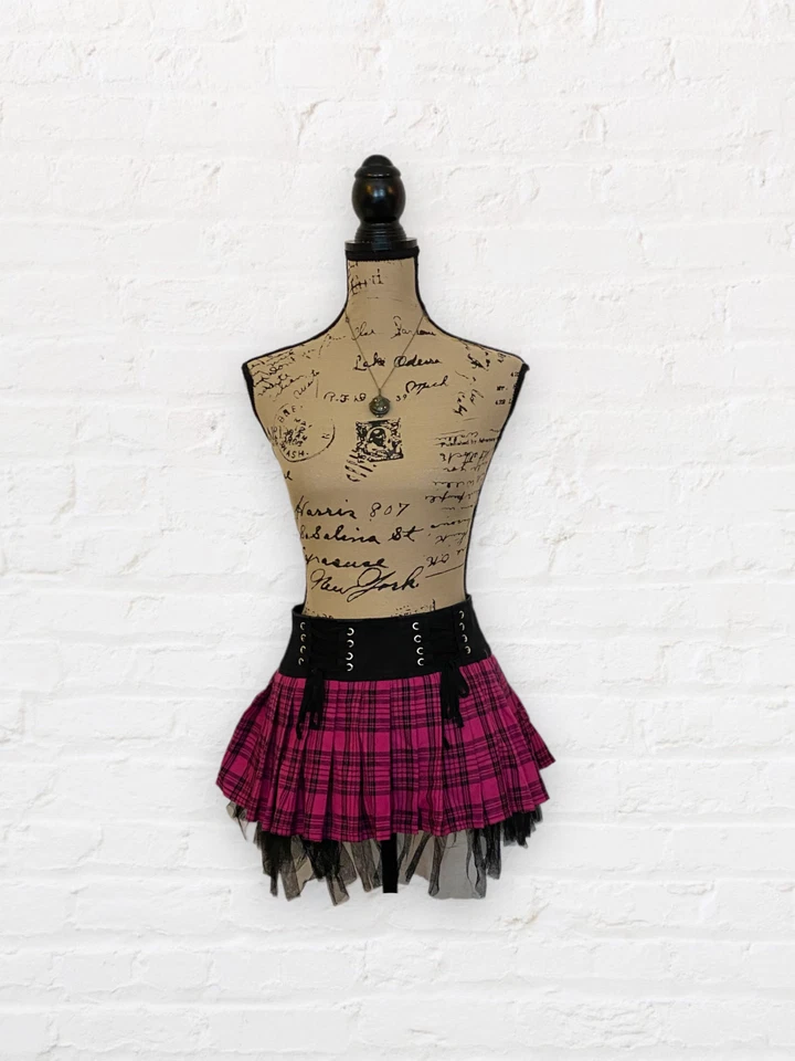 Kira Yukimura's Royal Bones Plisado Mini Talla M Falda Adolescente Lobo Foto 4 de 4