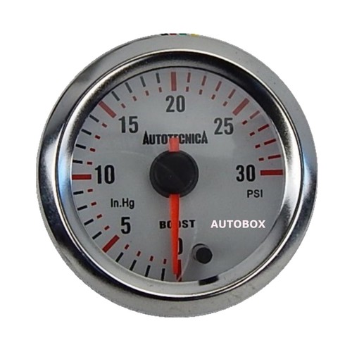 Autotecnica Diesel Turbo Boost 0-30 Psi Analog Gauge White for Toyota Hilux - Picture 2 of 8