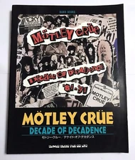 MOTLEY CRUE DECADE OF DECADENCE BAND SCORE JAPAN GUITAR TAB