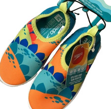 Speedo Swim Shoes Small 5 6 Kids Dinosaur Splash  Sun Bootie Water Shoes NEW