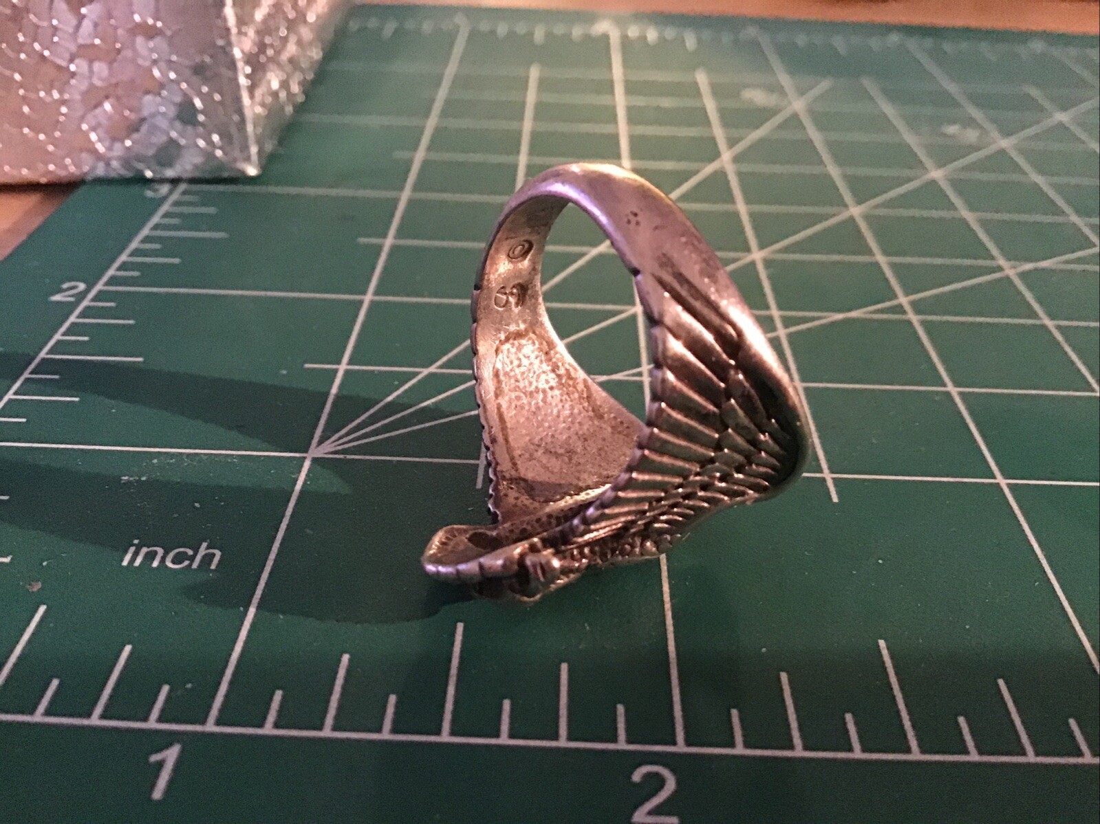 STERLING SILVER EAGLE RING SIZE 10 $ - image 9