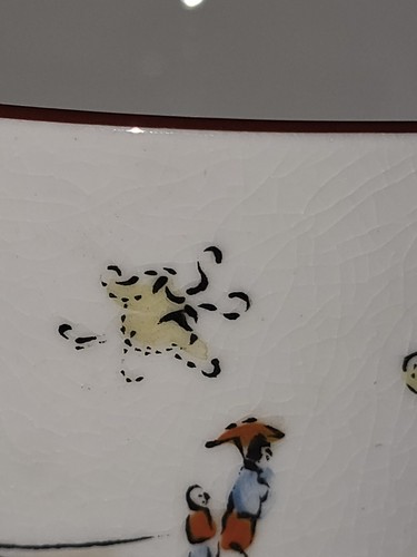 Servizio da tè Royal Worcester W9883 colorato a mano scena asiatica parte C. 1921 - Foto 4 di 15