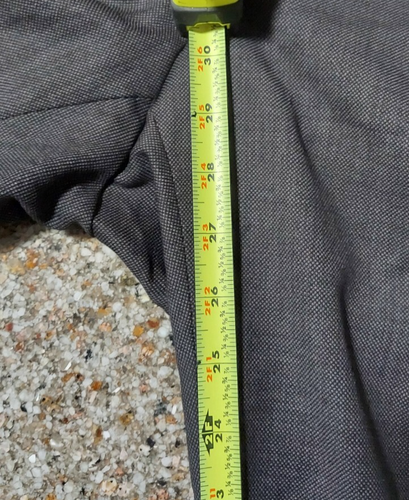 Baroni Super 150's Gray Flat Front Unhemmed Dress Pants Men 38 - Picture 15 of 20