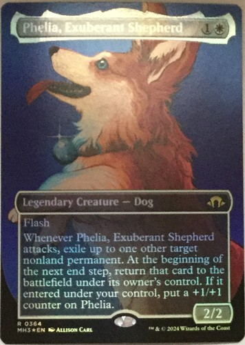 Phelia, Exuberant Shepherd Borderless Foil - 0364, MTG Modern Horizons 3