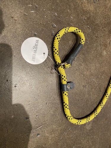 WAGWEAR Climbing Rope Control Lead Leash 3/8" x 4.5' Yellow & Black NWT - Picture 3 of 9
