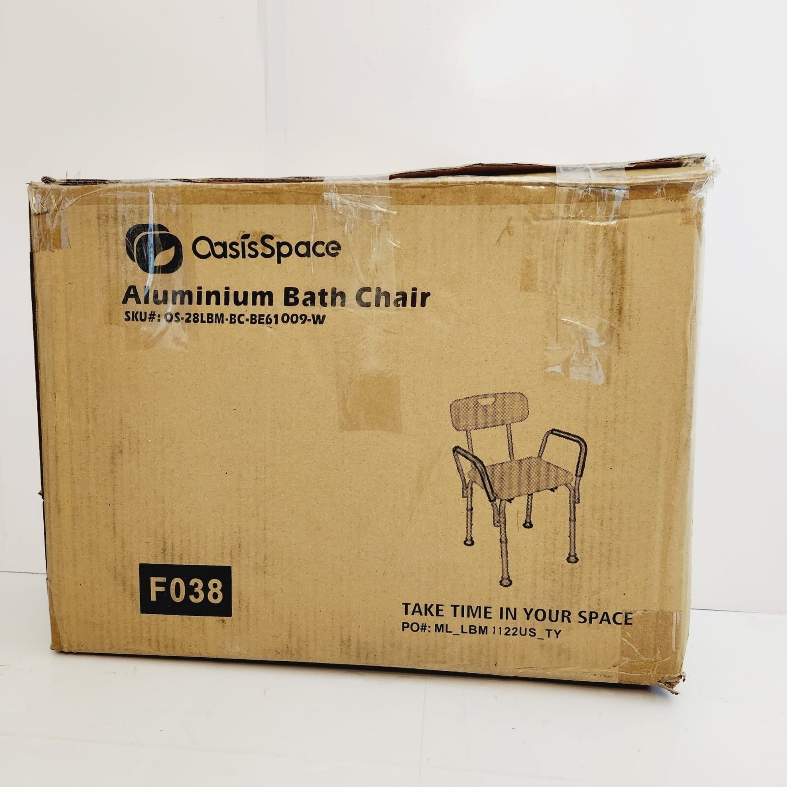 Oasis Space Shower Chair with Adjustable Arms Back Heavy Duty Bathtub