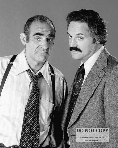 Abe Vigoda Hal Linden In Tv Show Barney Miller Publicity 8x10 photo
