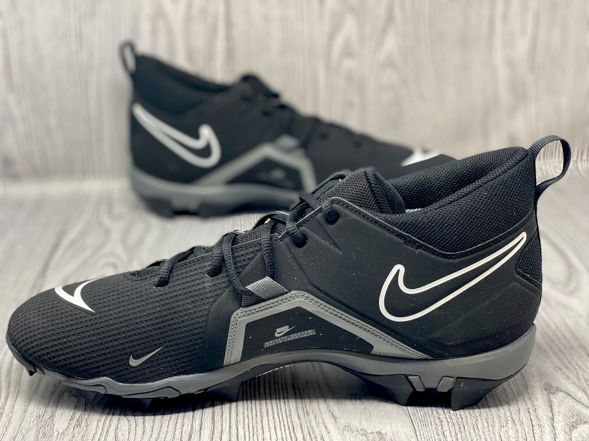 Nike Alpha Menace Varsity 3 Men\'s 14 Football Cleats Black/Grey/White CV0586-010 Nike Alpha Menace Pro 3  main image 3