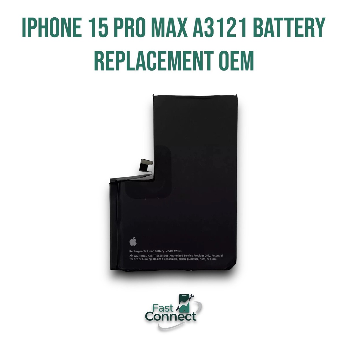 iPhone 15 Pro Max A3121 Battery Replacement OEM Original Apple BH