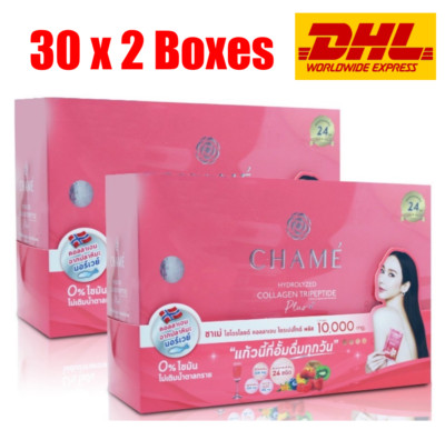 2 x 30 Chame' Collagen Tripeptide Plus 10000 mg Skin Care Anti-Aging Brightening