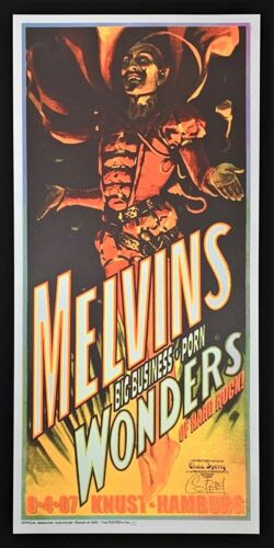 Melvins POSTER Porn Big Business Firehouse Silkscreen Signed Chuck Sperry #rd - Picture 1 of 3