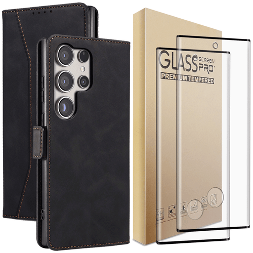 Custodia magnetica pieghevole ultra pelle per Samsung Galaxy S24 / protezione schermo - Foto 13 di 24