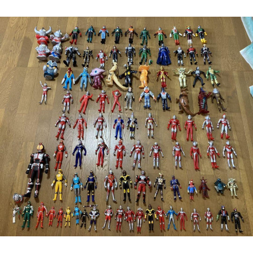 Retro Kamen Rider Ultraman Soft Vinyl Figure Bulk Sale! limited From JAPAN - Picture 1 of 12