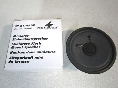 Monacor (SP-21/4RDP) Black Miniature Flush Mount Speaker 