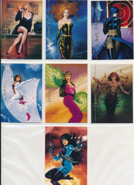 1994 SKYBOX ULTRAVERSE II ORIGINS PAINTED BONUS INSERT SET OF (7) CARDS #B1-7