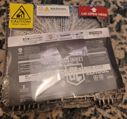 Zack Snyder's JUSTICE LEAGUE Manta Lab 4K UHD Steelbook Atlantean Motherbox - Picture 3 of 6