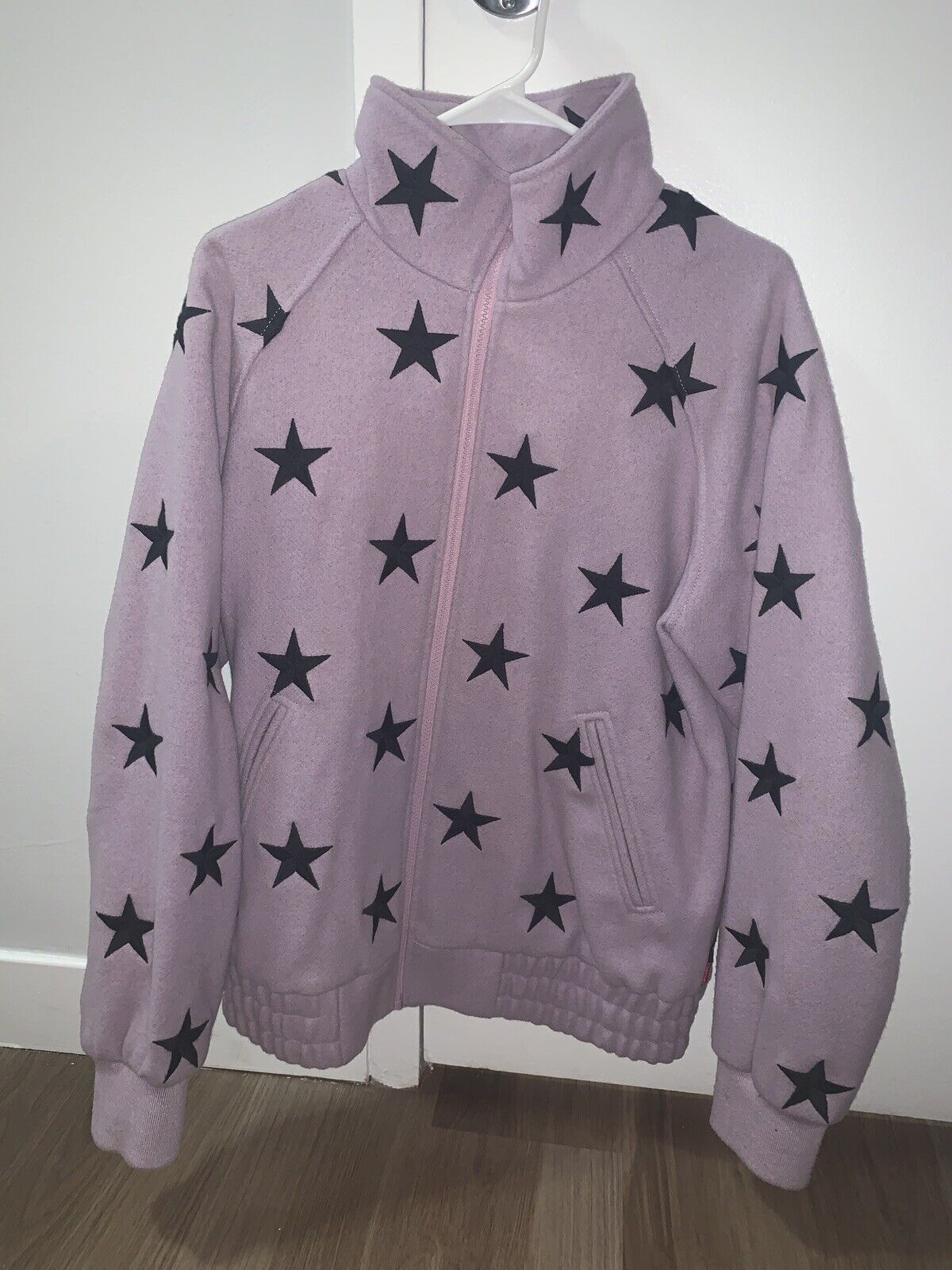 Supreme Stars Zip Stadium Jacket Lavender M MEDIUM BOGO