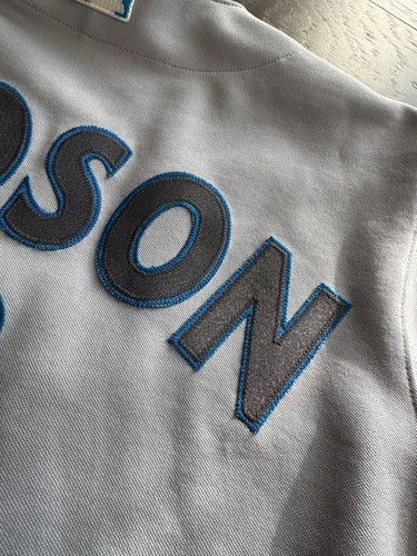 VTG Toronto Blue Jays 2004 GRAY ORLANDO HUDSON #1 size 40 MLB baseball jersey - Picture 11 of 13