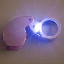 2025 Hot Sale New Mini 40X 25MM Jeweler Loupe Magnifier Microscope With LED Tool