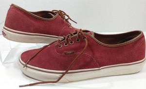 maroon leather vans