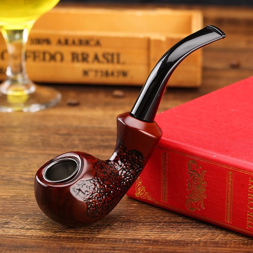 Vintage Resin Smoking Cigar Cigrette Pipes Imitation Wood Cutty Tobacco Pipe - Picture 3 of 12