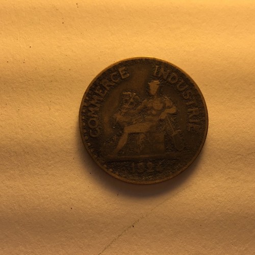 1924 France Bon Pour 2 Francs Chambres Commerce Industrie World Coin - Bild 3 von 4