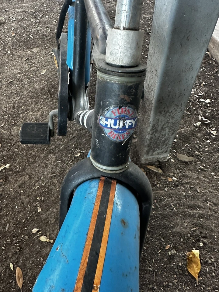 Vintage 70/80s Kids BMX Huffy First Bike Banana Seat Racer Blue USA Made - Image 4 of 4