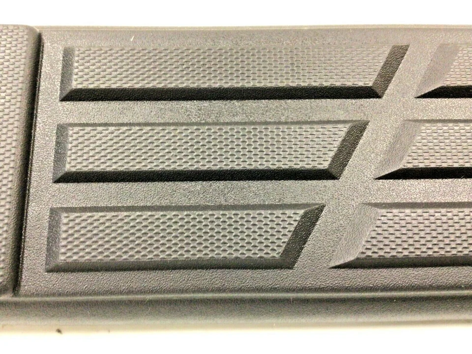 Chevrolet Silverado GMC Sierra 2007-2014 barra de escalón redonda cromada almohadilla negra OEM Foto 3 de 4