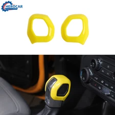 2XGear Shift Knob Head Cover Trim for Ford Bronco 2021-2025 Yellow Accessories