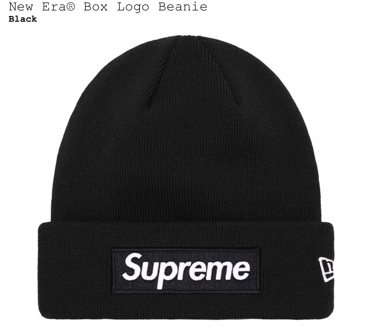 Supreme Box Logo Beanie 2023   FW23 taille unique