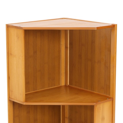 Rotating Bookshelf A-Shape Corner Bookcase Storage Freestanding Display Rack - Bild 36 von 56
