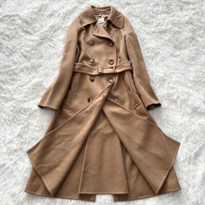 Double Breasted Coat Burberry Pure Cashmere Coat BURBERRY Double