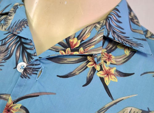 Mens Premium Fashion Hawaiian Floral Shirt Short Sleeve Casual 100% Cotton S-XXL - Picture 9 of 9