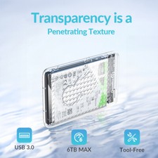 PHIXERO 2.5 Inch USB 3.0 Type C SATA III Hard Drive HDD/SSD Enclosure Case