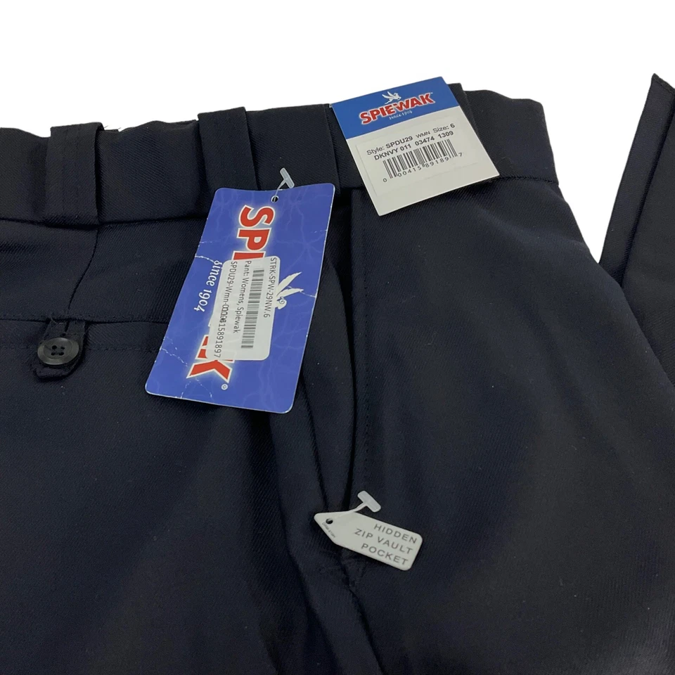 Spiewak Pants Womens Sz 6 Exterior Cargo Duty Trouser Dark Navy SPDU29 $124 Nwt - Image 3 of 4