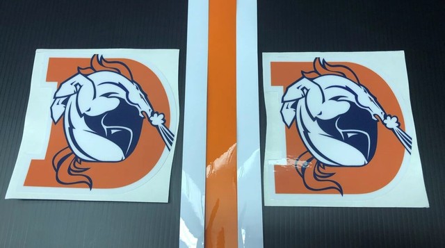 Denver Broncos Football Helmet Decals | helmet
