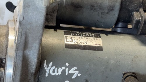 2011-2014 TOYOTA YARIS MK3 NSP130 1.3 PETROL CVT 1NRFE STARTER MOTOR 28100-47170 - Picture 8 of 9