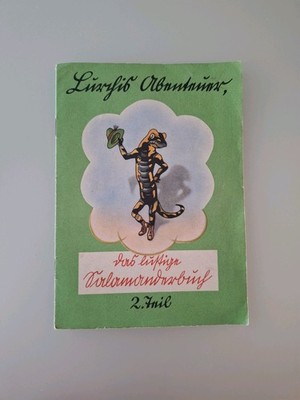 Lurchi Heft 2.Teil / 1952 / 1.Auflage guter Zustand Rarität Sütterlin schrift